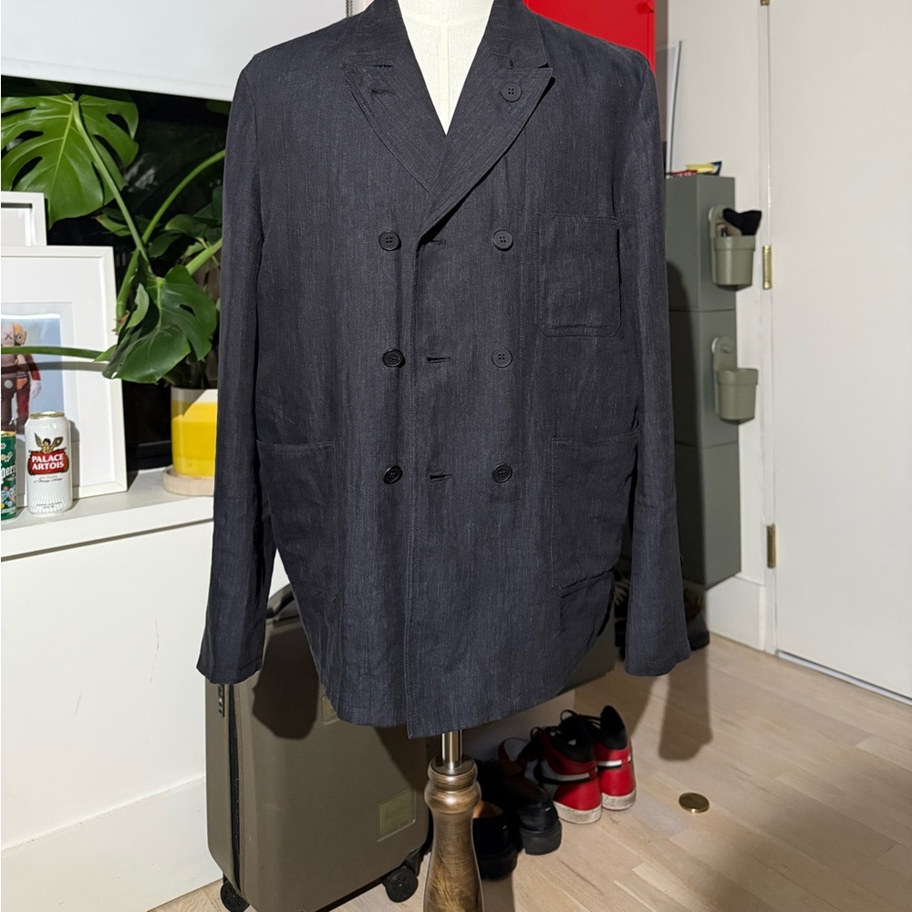Mens Burberry double breasted Linen Sport Coat/Blazer. - Picture 4 of 15